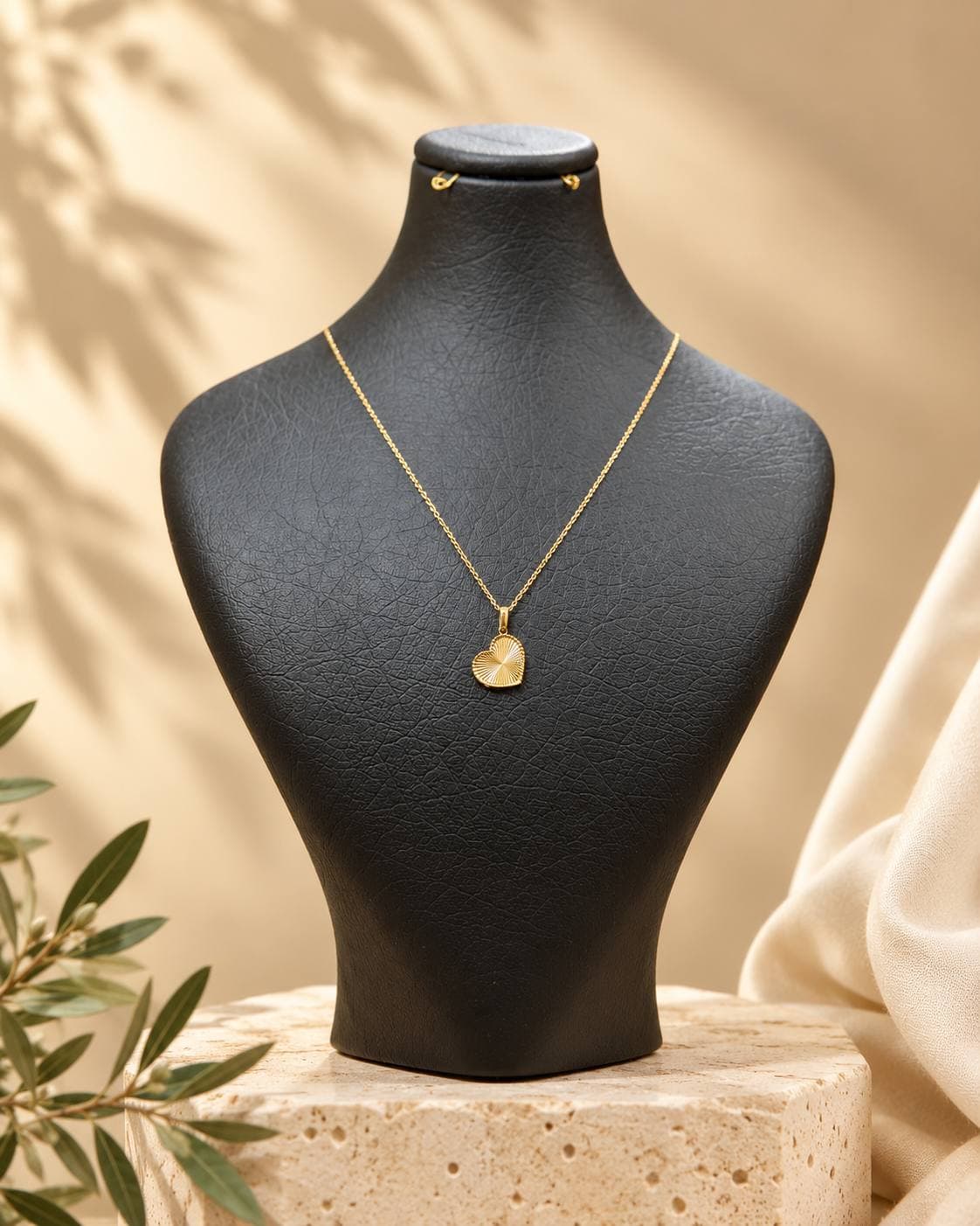 گردنبند طلا طرح قلب کد 01 عیار 750